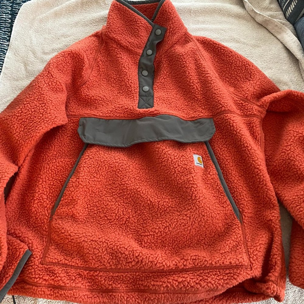 Carhartt Womens Relaxed Fit Front Pocket Fleece Pullover